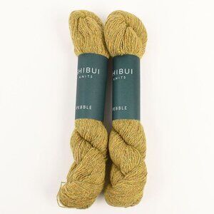 Shibui Knits Pebble Yarn 2 Skeins Light Fingering Silk Merino Cashmere Pollen